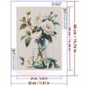 5d DIY Diamond Painting Cross Stitch White Flower Vase Diamond Embroidery Mosaic Full Round Drill Home Decor