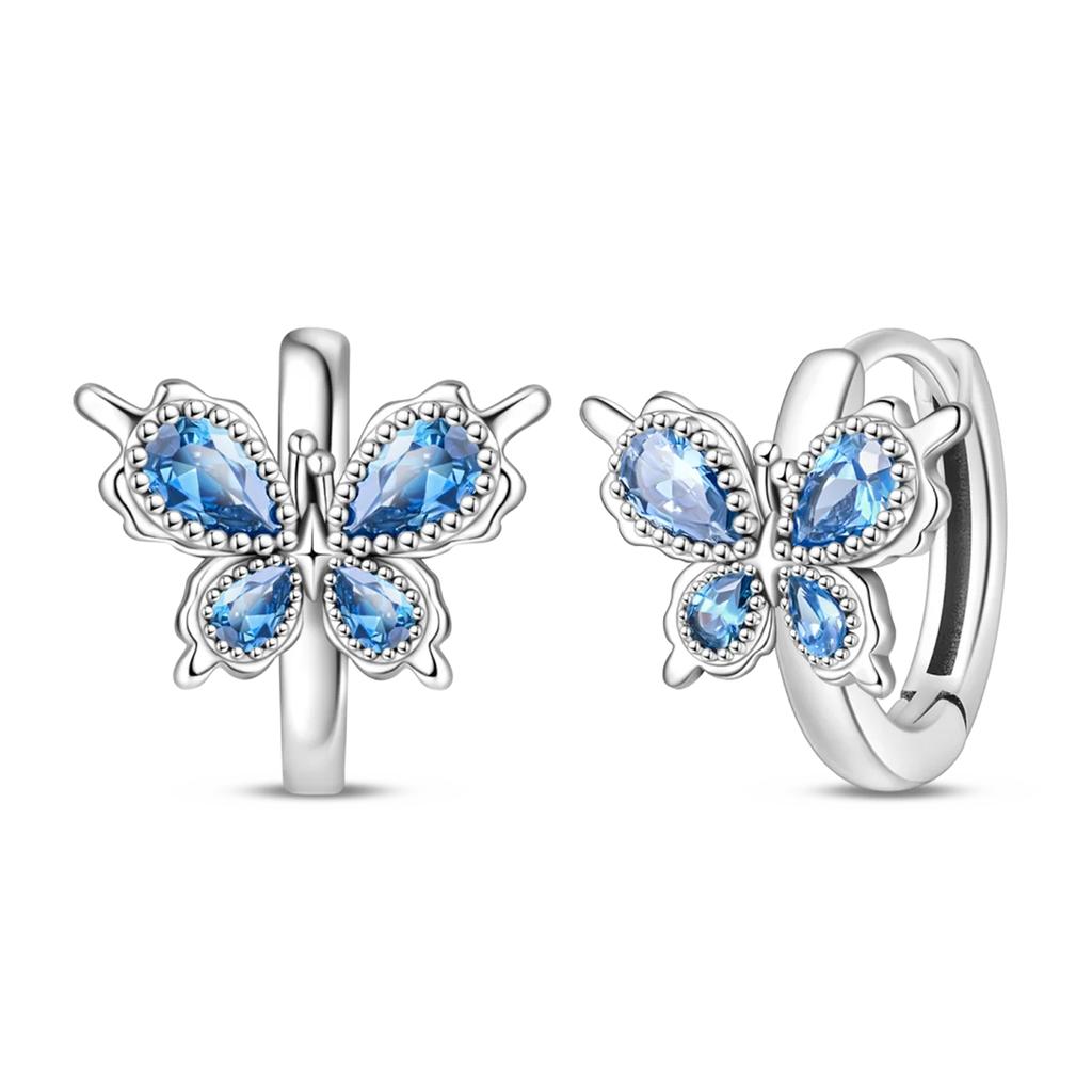 Original 925 Silver Simple Starry Moon Night Zircon Earrings for Women Trending Fashion Jewelry Birthday Gift New In