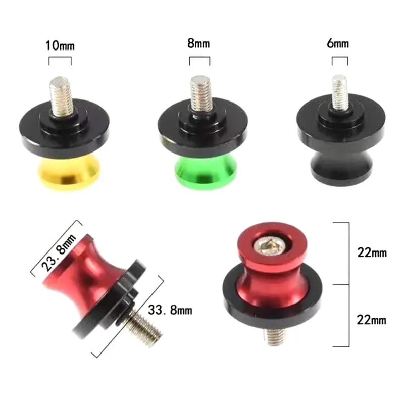 2 Stück 6mm 8mm 10mm Motorrad Hohe Qualität Hinterer Schwingarm Ständer Schrauben Schwingarm Spulen Slider Teile