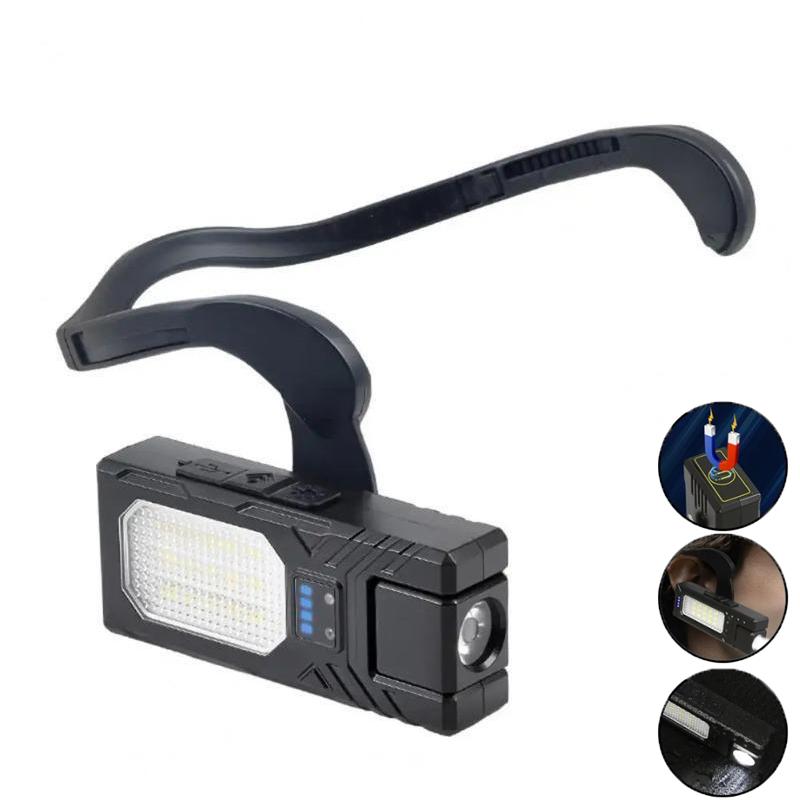 Czujnik Czołówka Akumulatorowa Latarka LED COB Reflektor z Magnesem Latarka Czołowa Zewnętrzna Wodoodporna Lampa Kempingowa Wędkarska