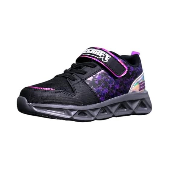 [Kaitac Family] Minecraft Glowing Shoes Flash Sneakers Purple Ender Dragon Character Kids