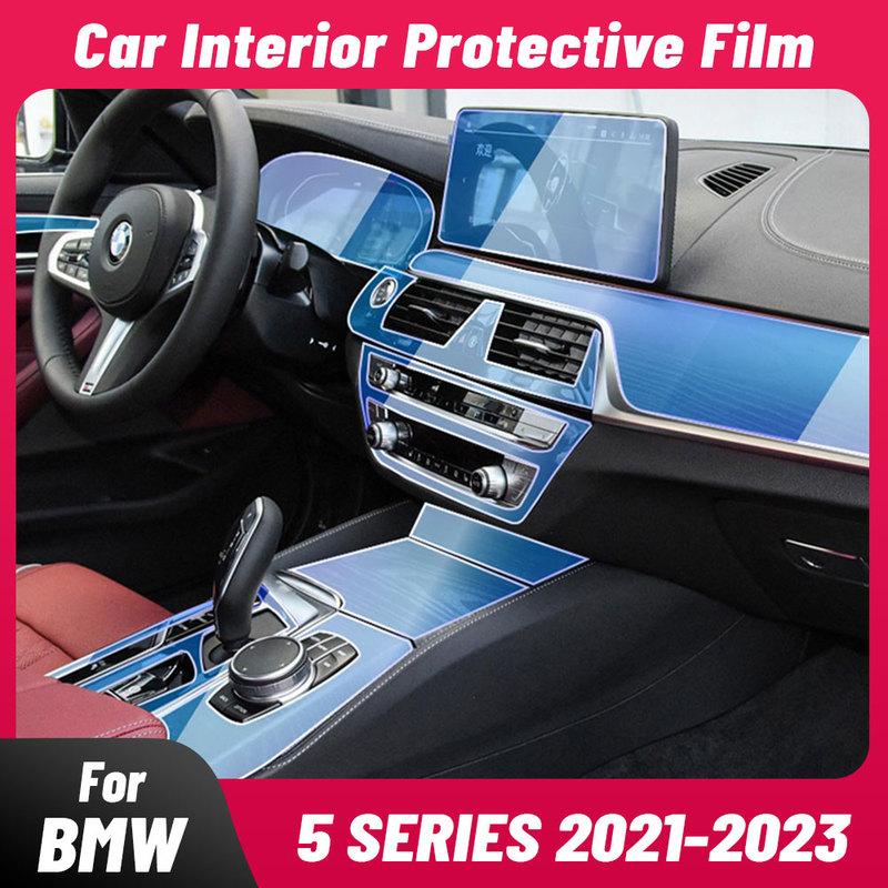 Anti-scratch Car Interior Center Console Media Dashboard Navigation TPU Protector Film For BMW 5 Series G30 G31 -