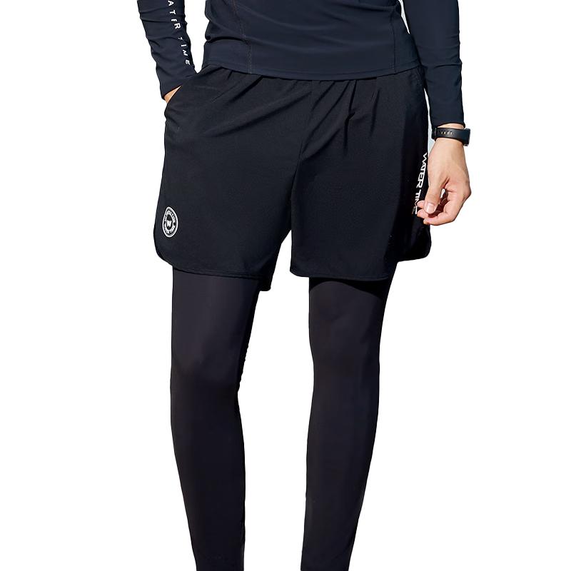WATERTIME Men s Long-Leg Double-Layer Swim Trunks 2XL