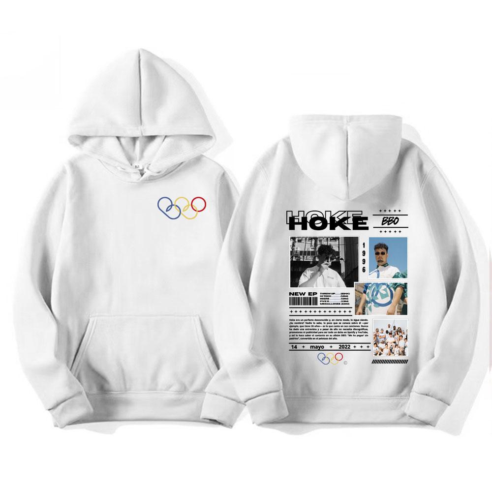 Rapper HOKE Bbo Album 2025 Tour Cover Hoodie Men Casual Long Sleeve Pullover High Quality Hip Hop Pop Music Oversized Sweatshirt