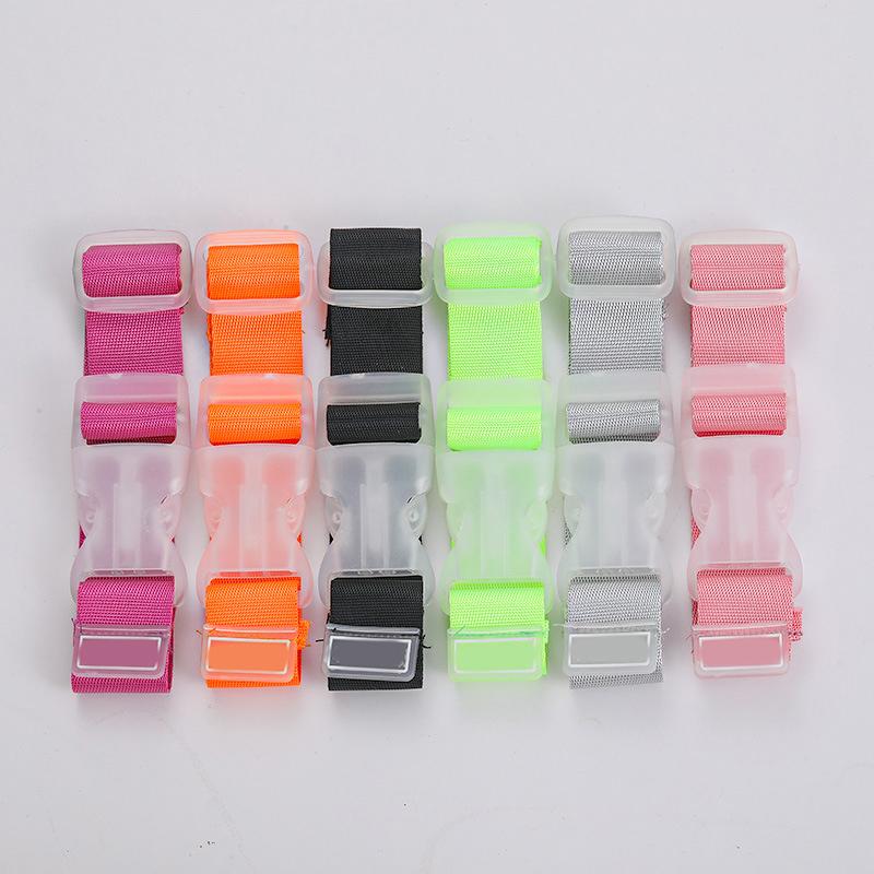 Bærbare Justerbare Bagasjestropper Nylon Tralle Bagasjetilbehør Henge Spennestropper Koffert Veskestropper Belte Låsekroker