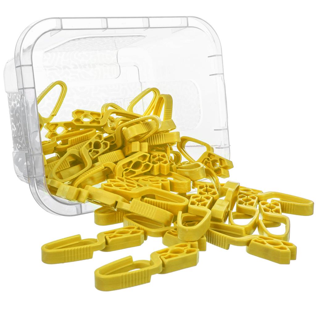 KADAX Laundry Pegs Clothes Pegs Underwear Pegs Washing Frogs 50 Pcs + Container