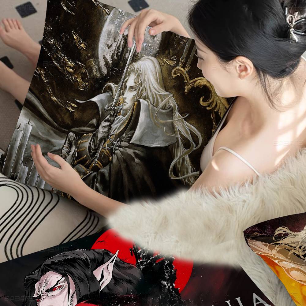 Game C-Castlevanias Symphony Of The Night Cushion Cover Inches Farmhouse Decor Home Throw Pillow Covers For Couch Decorations