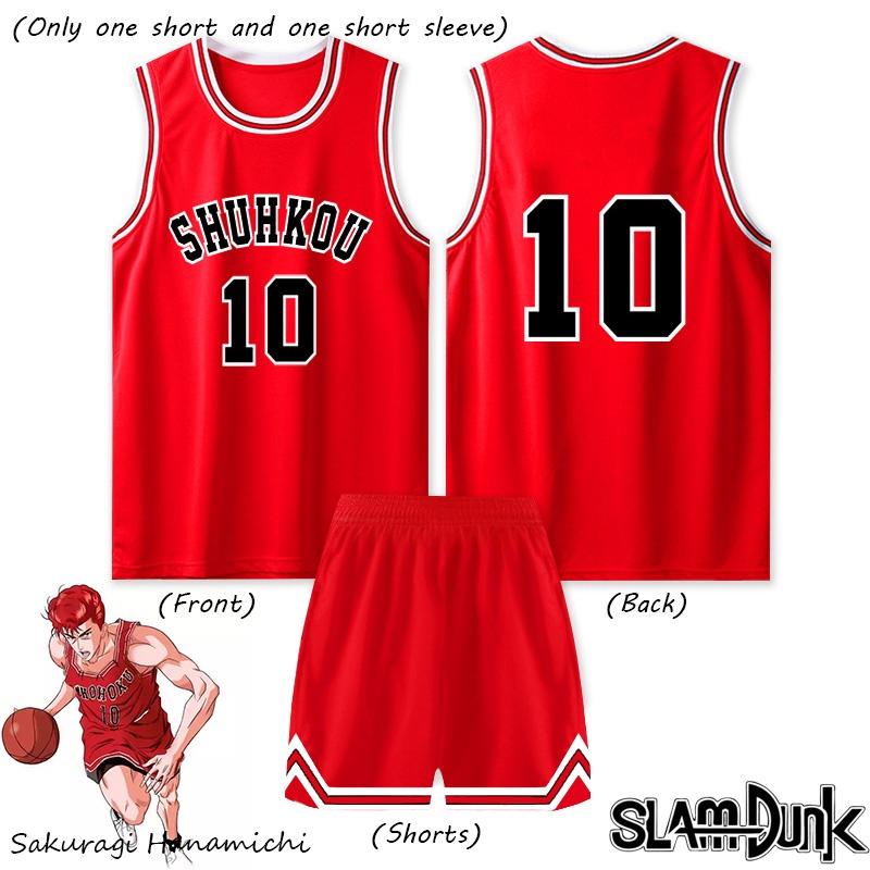

Slam Dunk Cosplay Costume Sakuragi Hanamichi, Rukawa Kaede, S-xxxl Sakuragi Hanamichi,Kid 150-160cm/59.06-62.99in