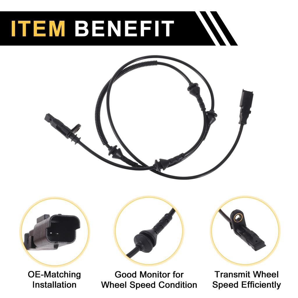ABSOPRO Piesă Sistem de Frânare ABS Viteză Roată pentru Ford Mustang 1 Senzor Față Dreapta, Senzor Anti-Blocare, Număr 9661965680, 2002-2004, Bucată,