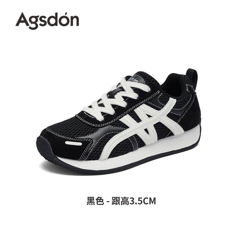 Augustine Red Forrest Gump Shoes Women's 2025 New Autumn Platform Lightweight German Training Shoes Casual Sports Dad Shoes