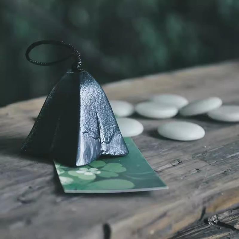 Větrné zvonky v japonském stylu Litinová zvonkohra Balkon Venkovní nádvoří Závěsný zvonek Dekorativní ornament Krajina Přívěsek na zvonek