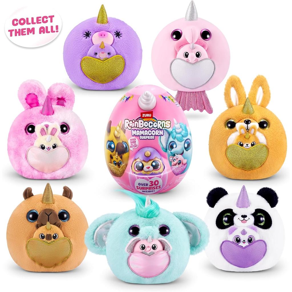 Rainbocorns Mamacorn Überraschungsspielzeug, Regenbogen-Einhorn-Blindbox, Sammelgeschenk für Kinder, Mädchenspielzeug, Mystery-Ei
