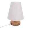 Table Lamp Minimalist Dimmable USB Bedside Lamp with Fabric Lampshade Remote Control for Bedroom Night Stand