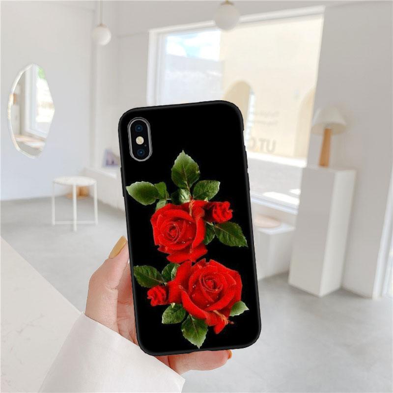CJ17 Beautiful Roses Flower Soft Shell Phone Case for Redmi Note 13 14 Pro+ Plus A3 A3X 13X 13C 13R 14S 14C 14R