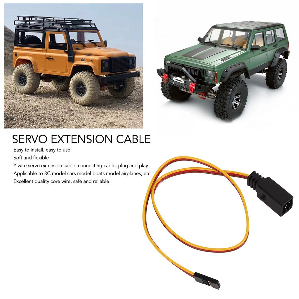 Servo Extension Cable Soft Flexible Y Wire Servo Extension Cable Cord for RC Model Cars Boats Airplanes