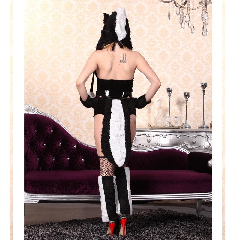 Fluffy Halloween Skunk Furry Costume New Skunk Animal Cosplay