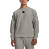 Under Armour Ottoman Solid Fleece Crew Neck Training Sweatshirt Men sweatshirt Gray 1373877-294