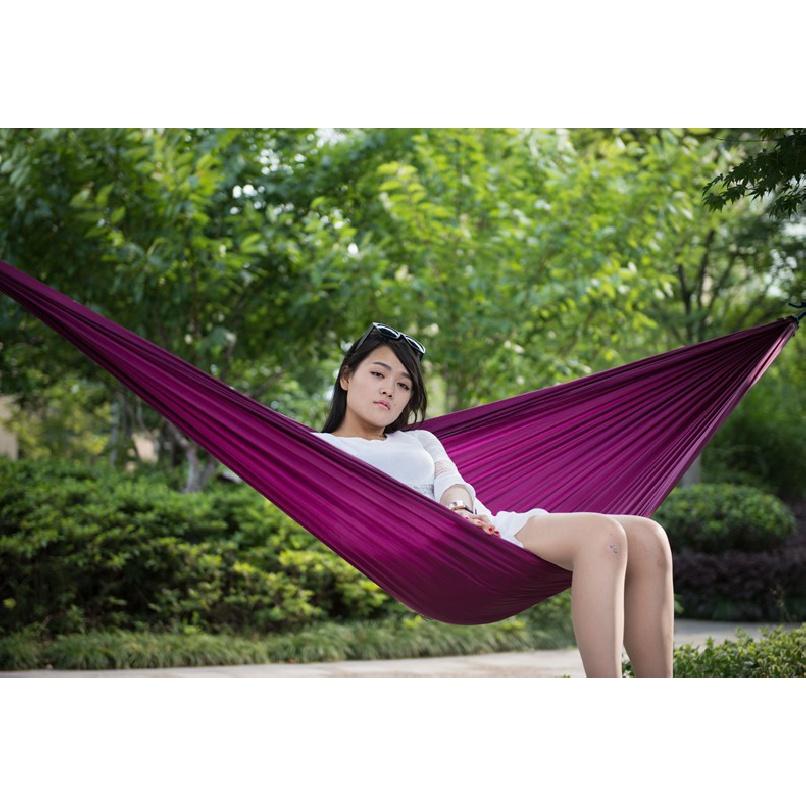 Tewango Tragbare Hängematte für 1–2 Personen, Outdoor, Camping, Hängehängematte, Schaukelbett, Nylon