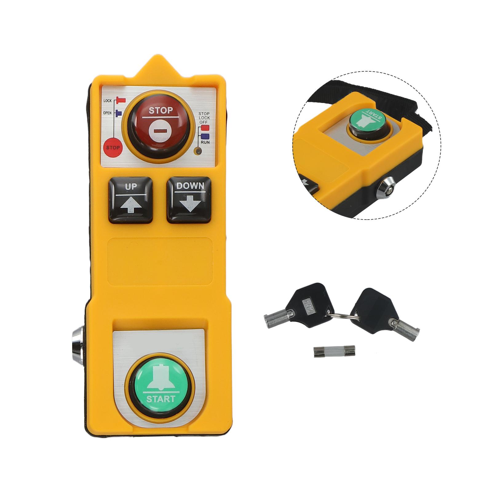 Anti-interference Industrial Use Crane Remote Control Conveyor Remote Control Waterproof 800MHz Transmission AC220V DC24V