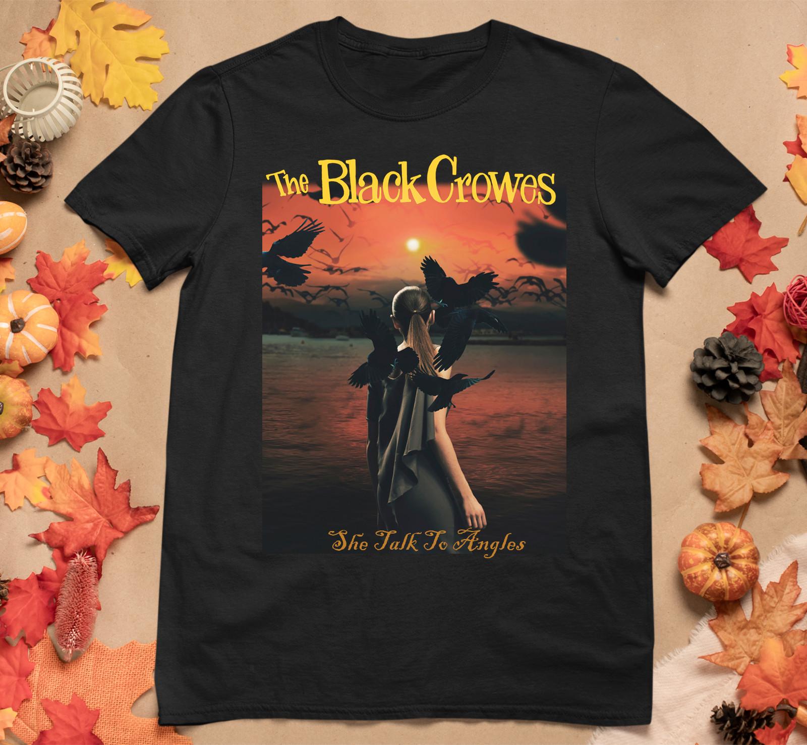 

The Black Crowes She Talks To Angels T-Shirt Black All Size Unisex S