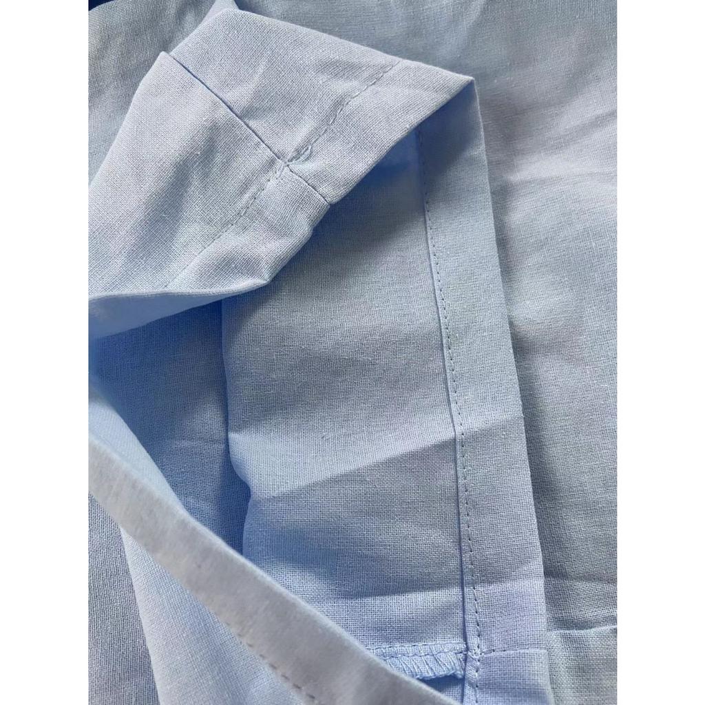 IHUASU Ladies Cotton Linen Pocket Elastic Casual Pants for Women