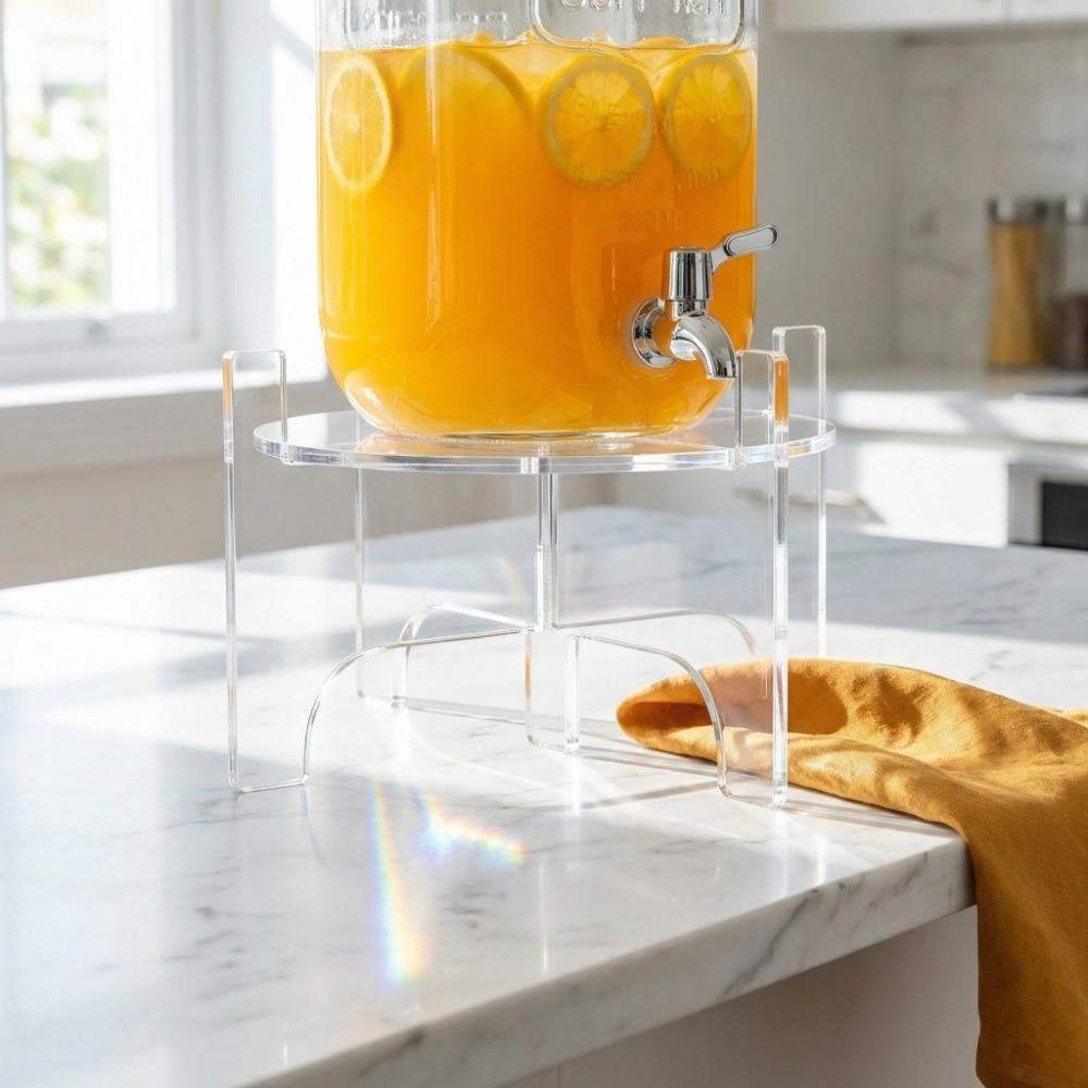 Acrylic Beverage Kettle Support Bracket Transparent Container Support Platform  Home