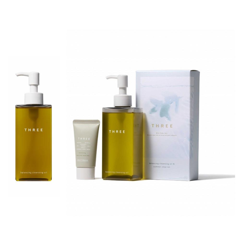 THREE Balancing Cleansing Oil N 185ml  Summer Clear Kit 2025 Summer Limited Edition