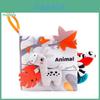Happy Monkey Interactive Cloth Book For Babies With Animal Tails Perfect For Sensory Play