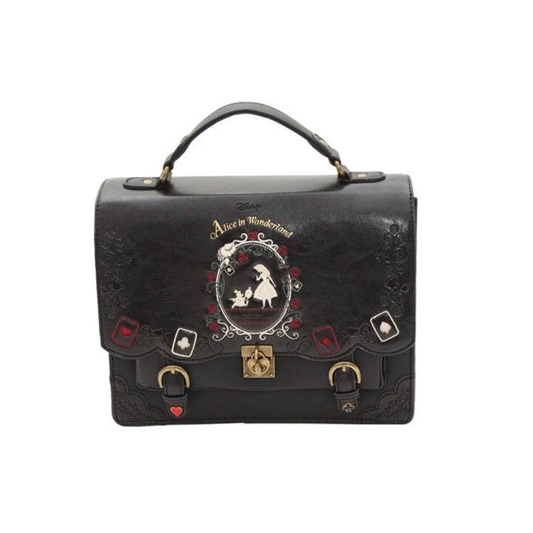 

Рюкзак Лолита «Алиса в Стране чудес»: Милая японская школьная сумка-кроссбоди-трансформер чёрный