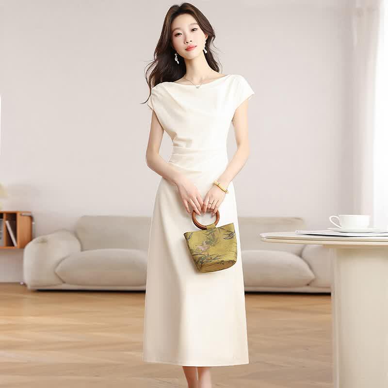 La Chapelle Simple Classic A-Line Dress L
