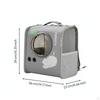 Breathable Cat Backpack Large Capacity Travel Lightweight for Outdoor Gray S