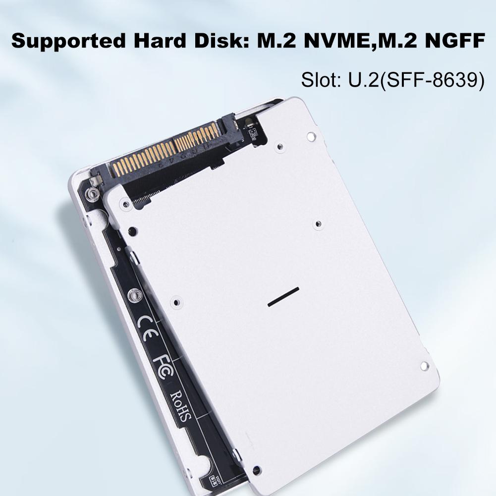 M.2 SSD To U.2 Adapter Card M.2 NVME SSD To U.2 SFF-8639 Adapter 32Gbps Hard Disk Adapter Card PC-E3.0X4 for Desktop Computer