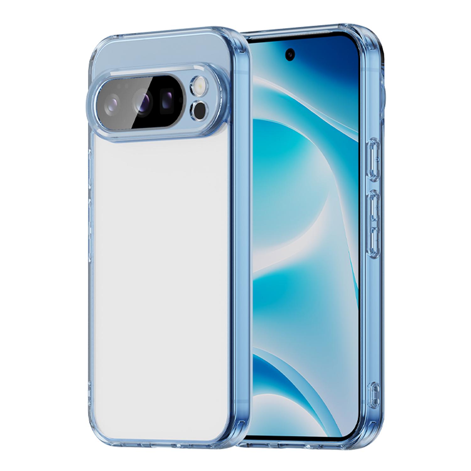 

Для Google Pixel 10 Pro Чехол ТПУ+Акрил Задняя крышка телефона Не желтеет Blue