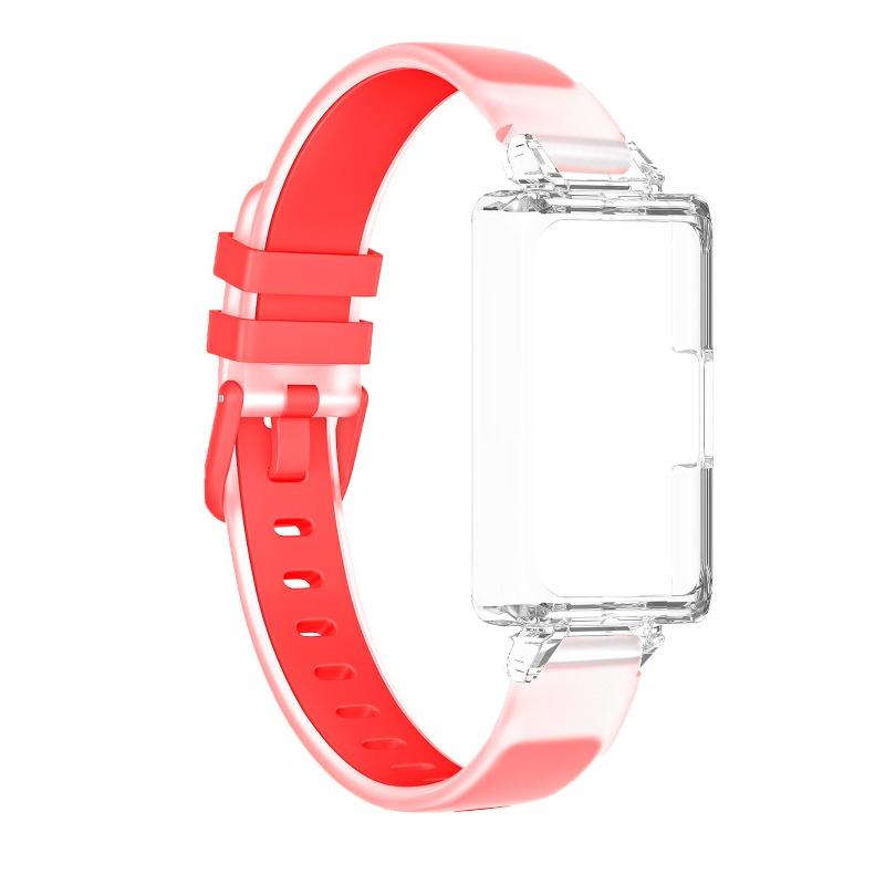 PC Case +Translucent Two Tone Silicone Band For Huawei band 11Pro 11ProNFC