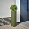 VidaXL Olive Green Triangular Planter 30x26x75 Cm Steel 851149