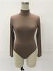 Sexy Choker Long Sleeve Jumpsuit Slim All-match Bottoming Shirt Shaperwear