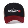 Funny Norway Flag Mountain Outdoor Baseball Cap Summer Graphic Adjustable Cool Mesh Snapback Hat Casual Breathable Sun Hats