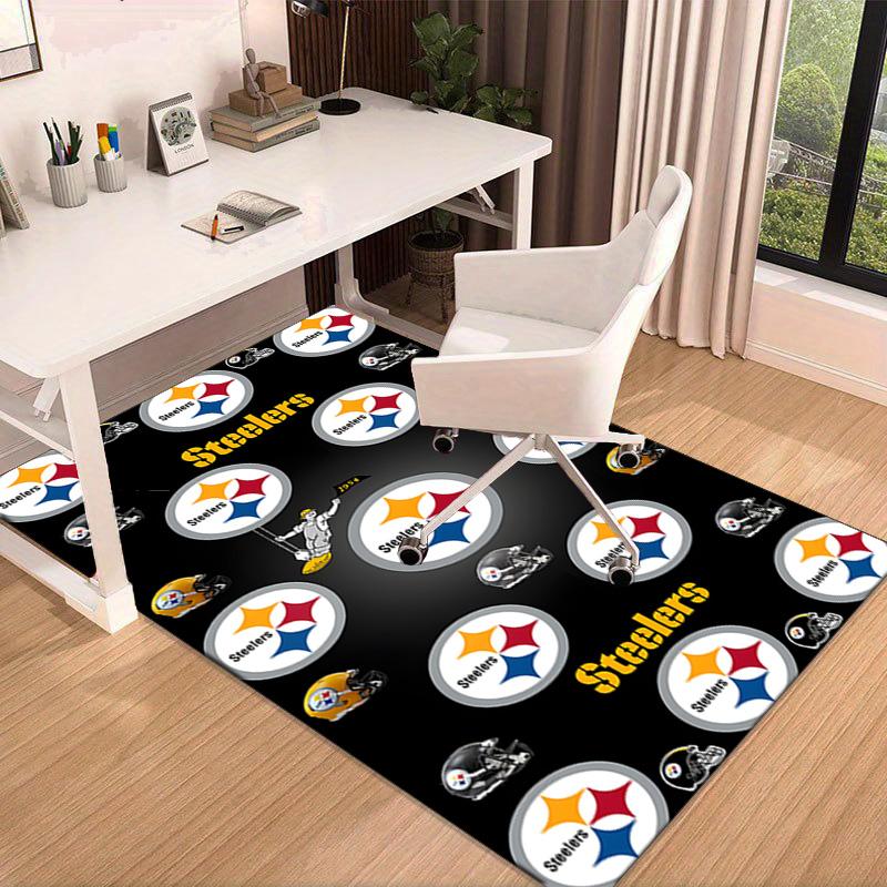 Pittsburgh Football  Area Rug for Office, Chair Rug, Decorative Carpet Livingroom Mat, Large Size Fan gifts Christmas gifts
