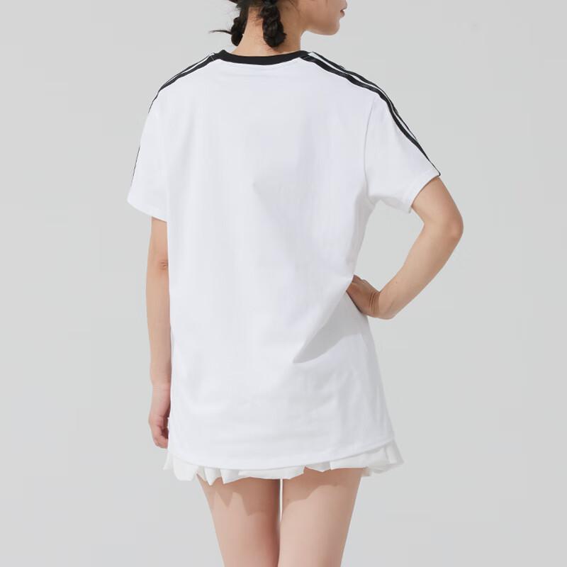 Adidas Casual Comfortable Breathable Short Sleeve T-Shirt Women Tops White JY7613