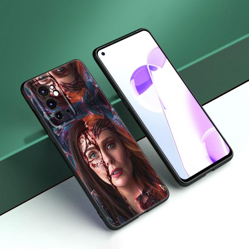 Scarlet Witch Black Silicone Phone Case For OnePlus 9R 10R 11R 12R ACE 2 Pro 2V 3V Nord CE 2 3 Lite 4 N10 N20 N30 SE 5G