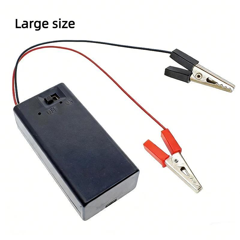 1Pcs New Batteries Plastic Shell 3X Aa Rectangular Embedded Battery Holder Storage Box Case 4.5V With Cover