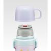 Skater Children's Water Bottle, 2-Way, 470ml (Direct Drinking) or 430ml (Cup Drinking), Little Unicorn Design, Stainless Steel, Insulated, Lightweight