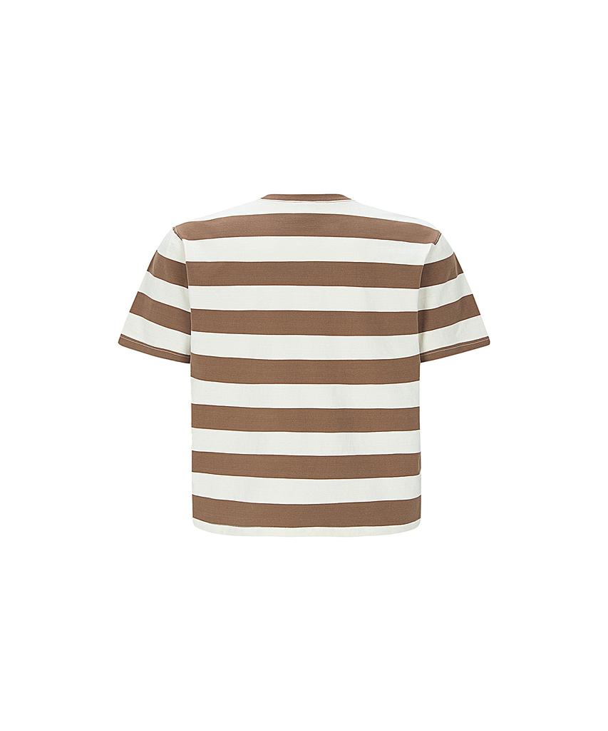 Nillonseu Full Stitch Border Tee Ii (Latte)