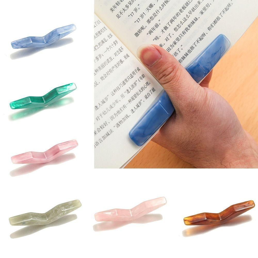 Resin Thumb Book Support 6 Colors Bookmark Creative Reading Aid  Adult Children
