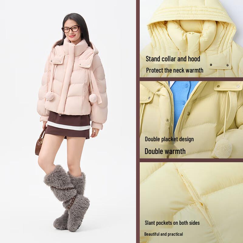 Qianrengang Women's Y318197Y Hooded Duck Down Jacket