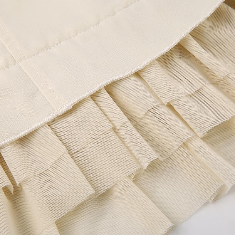 Однотонные повседневные шорты с завязками на пуговицах — фото 12