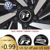 2026 Ny För VOLKSWAGEN VW 4st 56mm 60mm 65mm Bilfälg Centerkåpa Dekal För Volkswagen VW Touran Beetle Golf Passat Jett