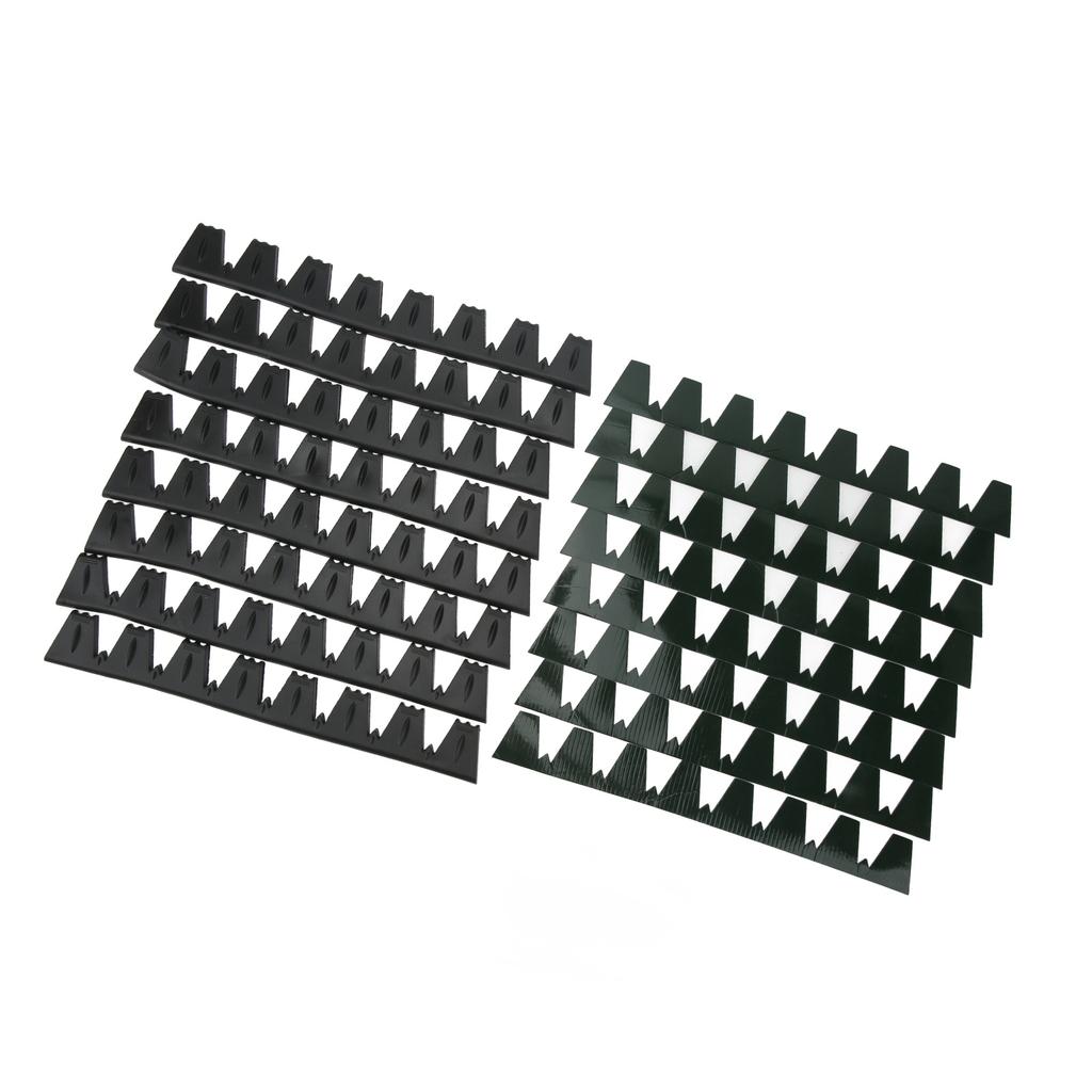 8PCs Front Bumper Scrape Guard Front Bumper Protector Anti Scratch Universal Fit for Cars Black