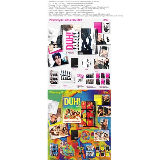 P1Harmony - 8:e Mini Album H Ver./DUH! (CD) Slumpmässig - Utgivningsdatum  2025-05-08