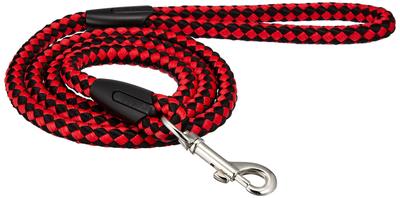 DISUKI Pet Plus Lead for Medium Diameter Red and Black Dogs, 12mm,